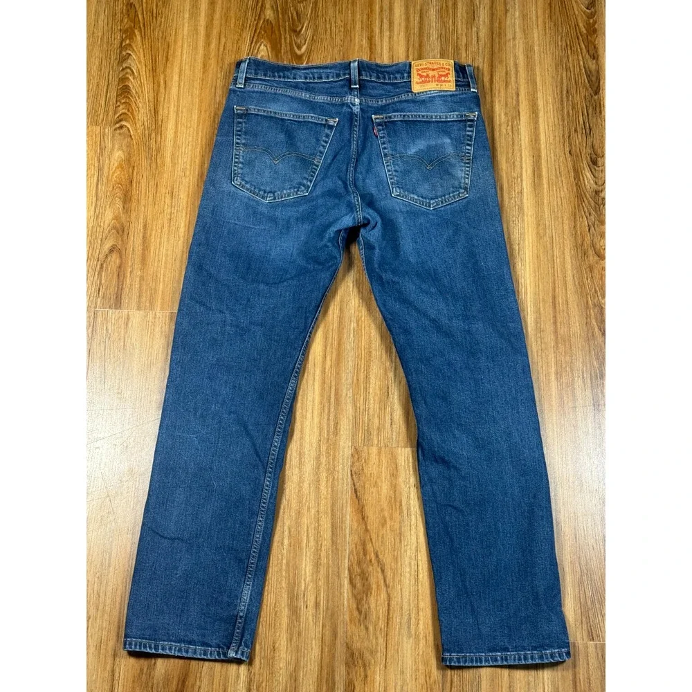 Levis 505 Jeans Mens Tag Size 36 x 32 Blue Denim 100% Cotton Straight - READ